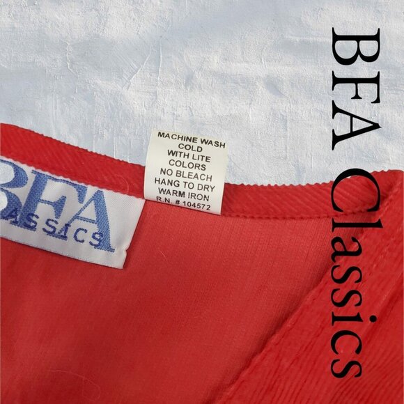 BFA Classics | Vintage Corduroy Button-Up Dress | Red | EUC | 12P - Picture 6 of 8